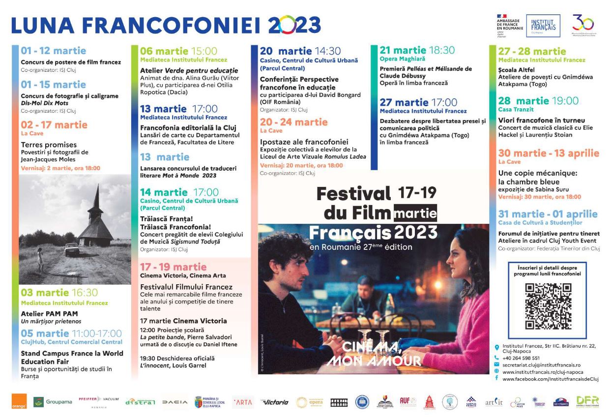 Luna Francofoniei la Cluj-Napoca marcată și de elevii clujeni, prin implicarea  și participarea la numeroase activități tematice și culturale